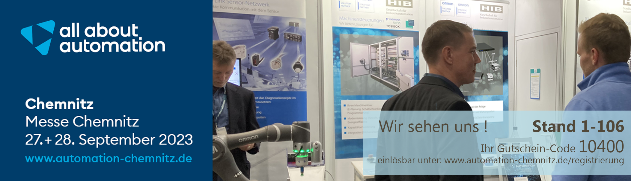 all about automation | Messe Chemnitz 27.–29.09.2023