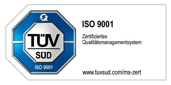 TÜV Rheinland Zertifizierung nach ISO 9001